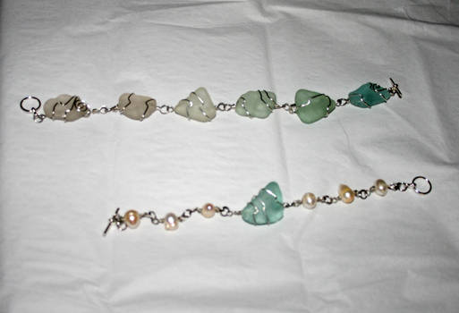 sea glass bracelets