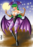 Morrigan in the night by kazema