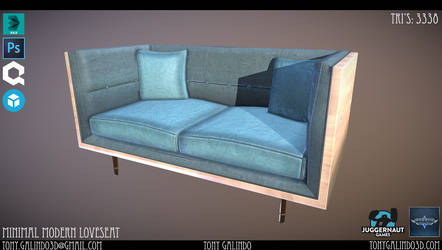 Minimal Modern Set - Love seat