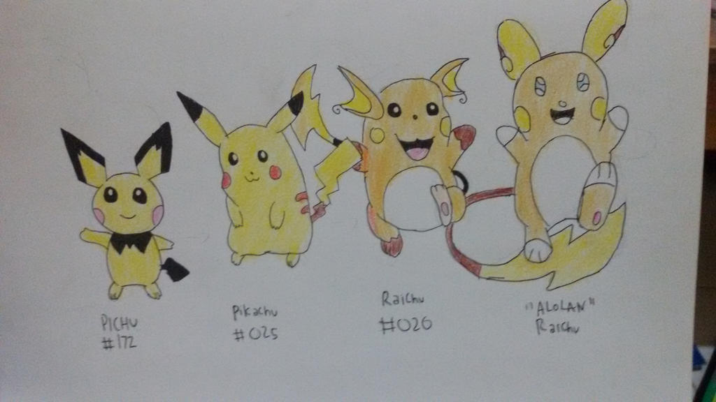 Pikachu Mutations Pikachu Evolution by KNS27 on DeviantArt