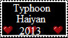 Typhoon Haiyan Support Stamp