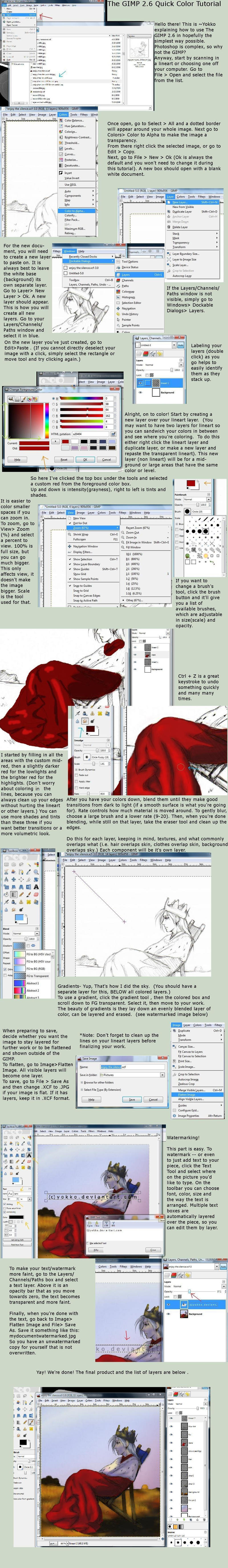 GIMP Color Tutorial by Yokko on DeviantArt