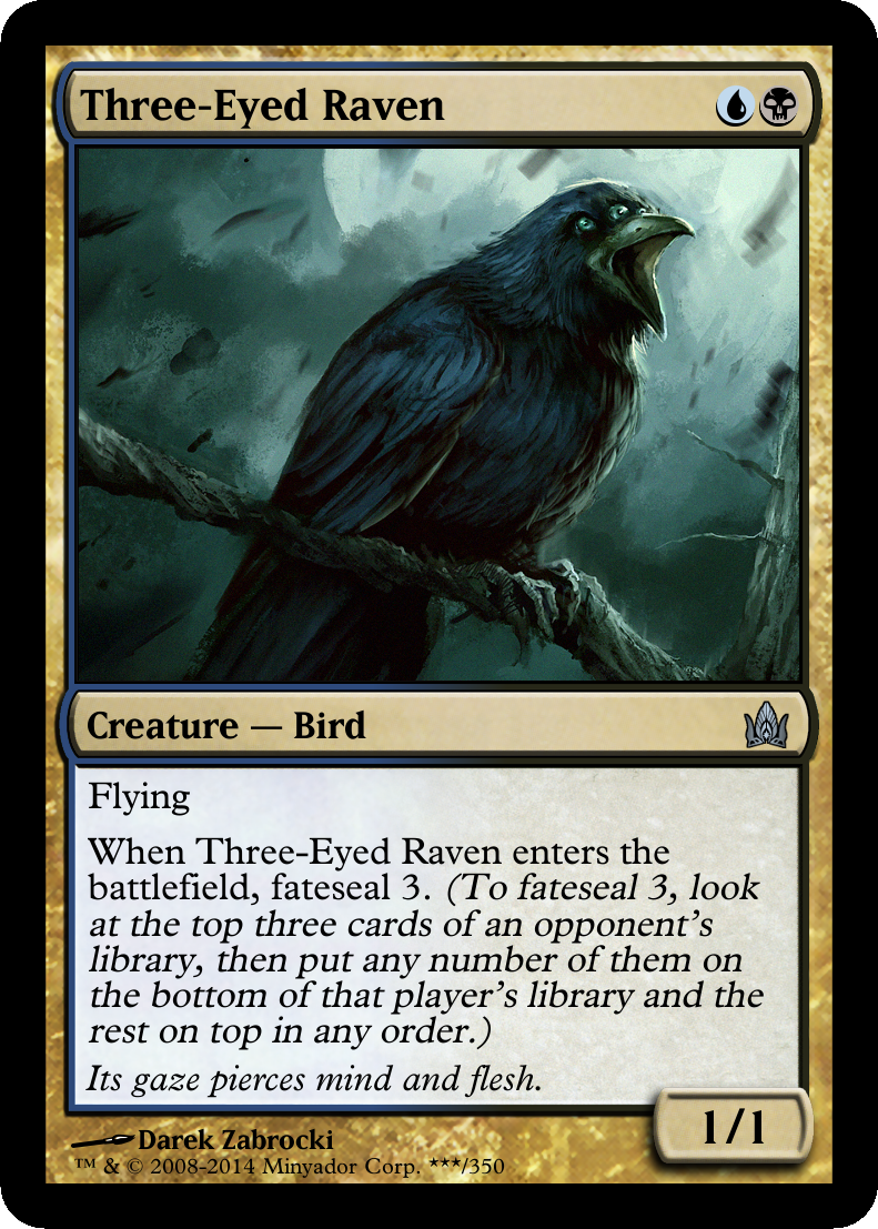 MTG Funcard - Three-Eyed Raven