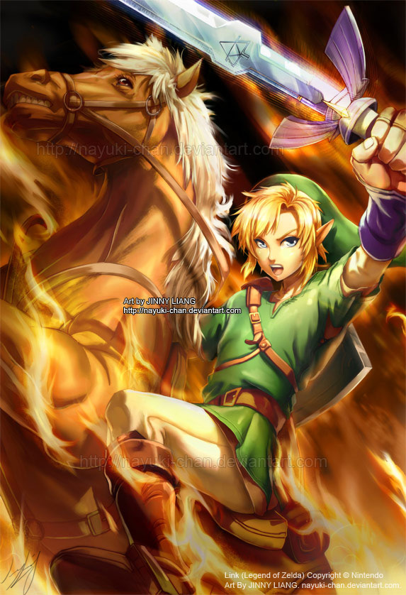 Link and Zelda - Ocarina of Time by GENZOMAN on DeviantArt