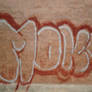 moko on a wall