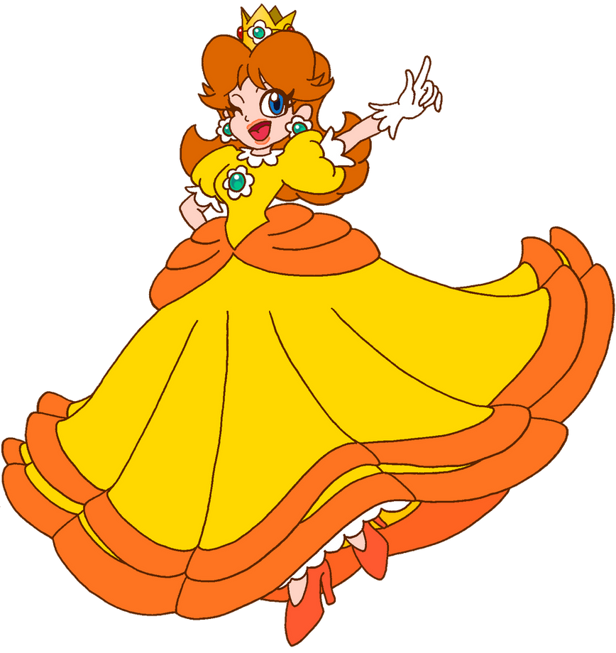 Princess Daisy - Cartoony Style by RafaelMartins on DeviantArt