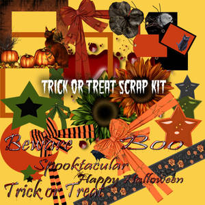 Trick or Treat scrap kit