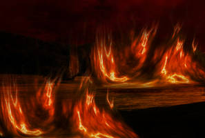 Field Fire Premade Background