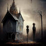 WING MindsEye69 creepy american gothic painting by