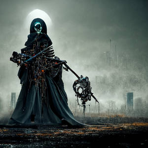 WING MindsEye69 grim reaper wielding a scythe biom