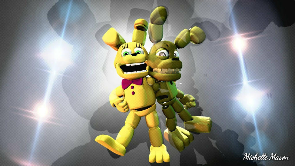 Adventure springtrap and Spring bonnie by RemotazukariRULES on DeviantArt