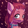 Cute rose batpony