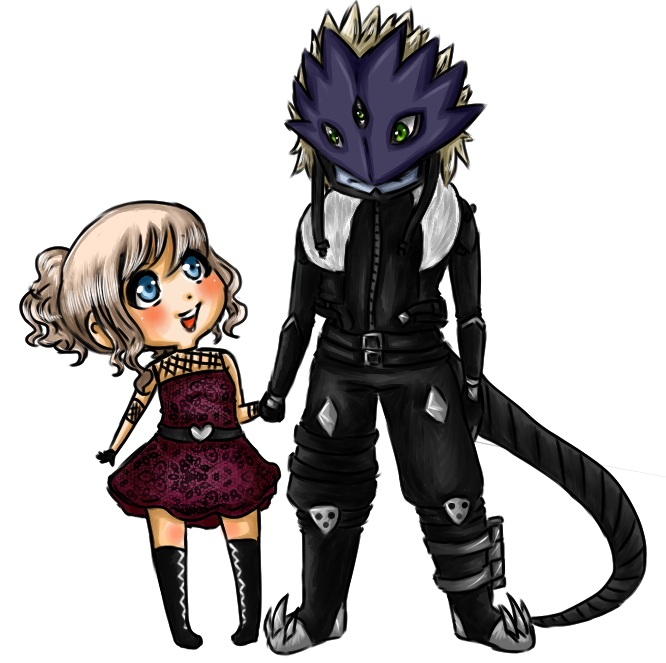 Lizzy and Beelzemon