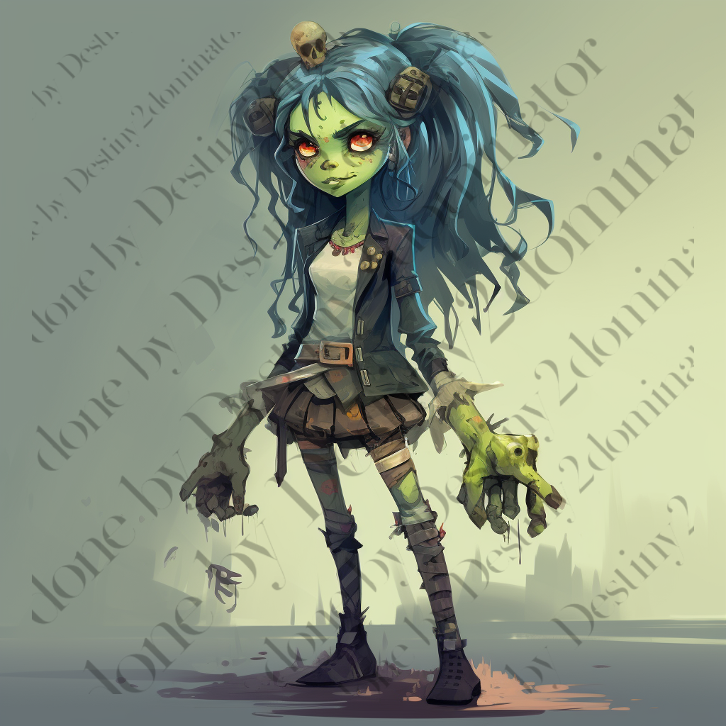 PERSONAGEM - Halloween Garota Zumbi (TycoonStore) by VicTycoon on DeviantArt