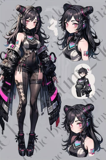 Cyberpunk fashion adopt