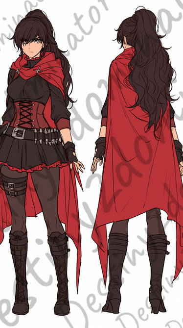 718 Character Ruby Rose (Remnant-718) Character Sheet UPDATE! by Krrwby on DeviantArt