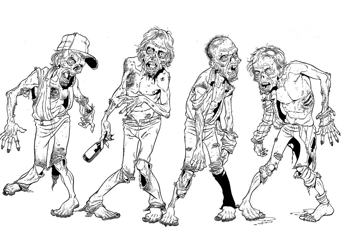 ZOMBIES by angryrooster