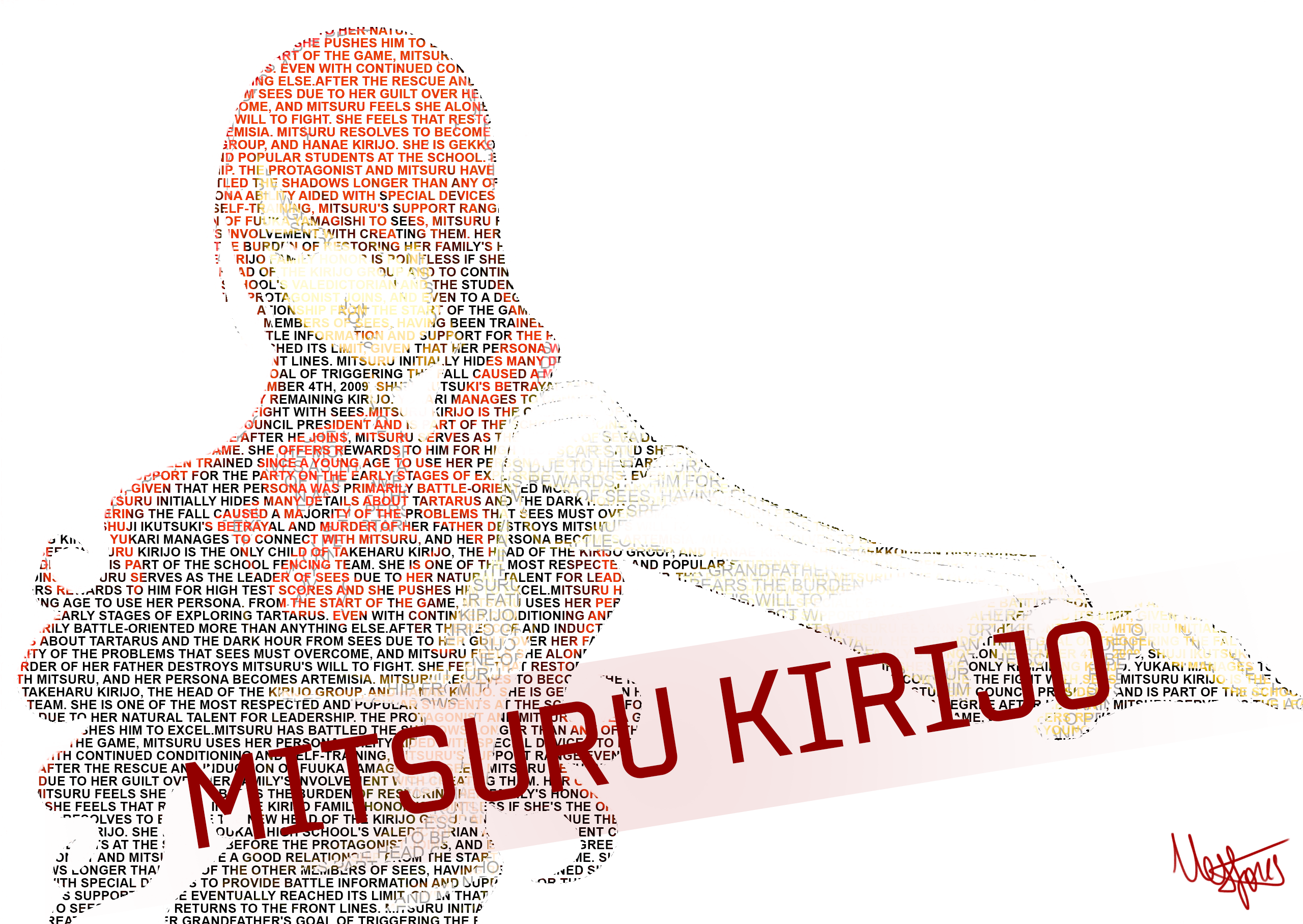 Kirijo Text Art (Persona 3)