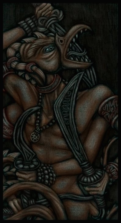 Avian Species in Bas-relief 2 by tekelili