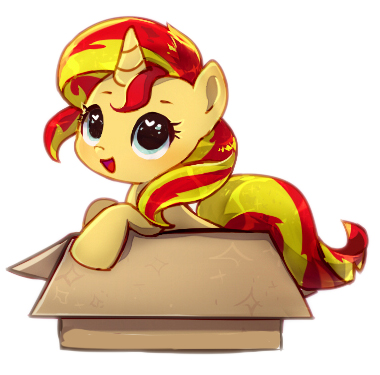 Sunset Shimmer in a Box