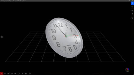 3D clock with real time