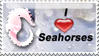 I love seahorses stamp by Garassi