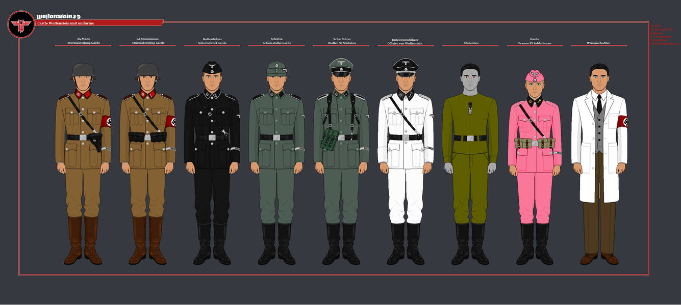 Wolfenstein 3D uniforms by MRMS2 on DeviantArt