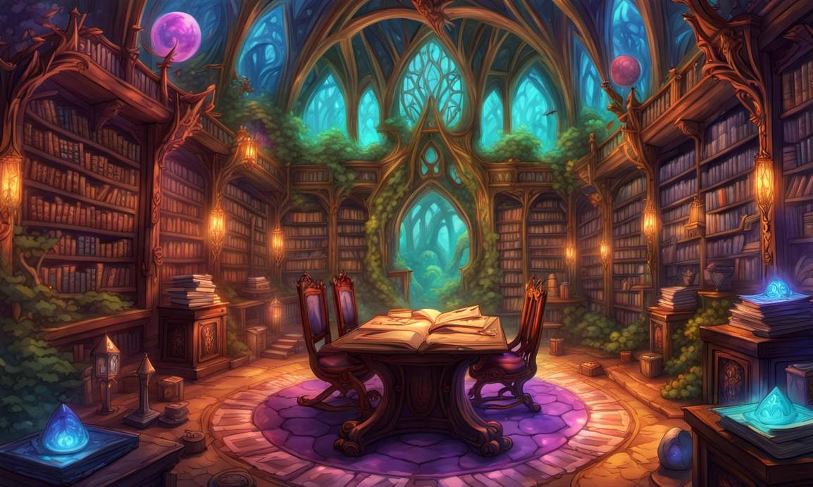 Elfin Library Elven Psychedelic Library by elfdame on DeviantArt