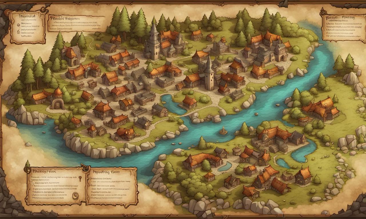 Map Of Fantasy Small Town by elfdame on DeviantArt