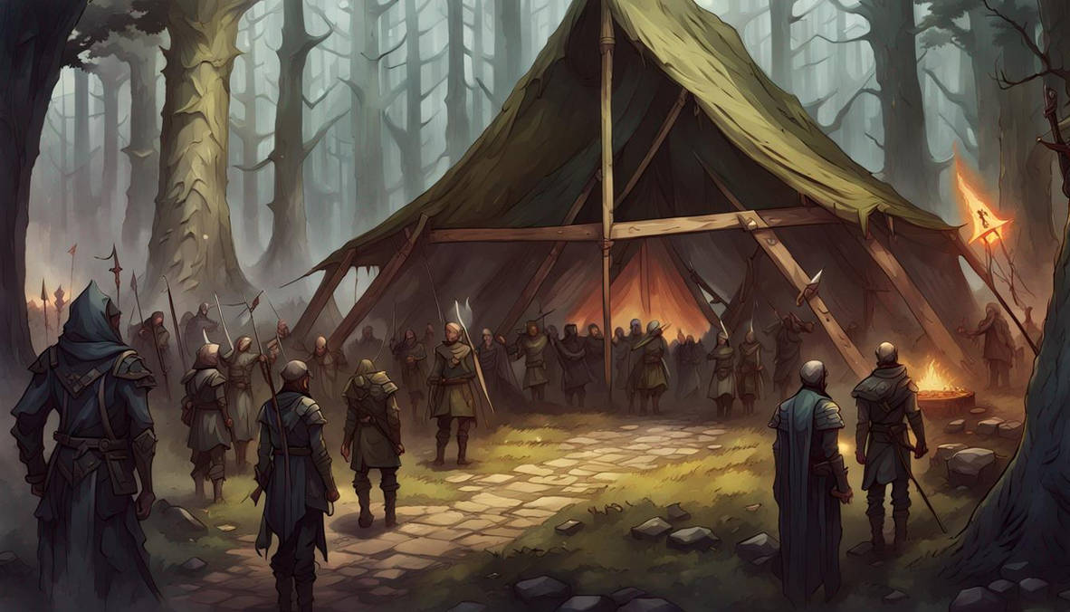 Orc Camp Rohan An small orc camp in a forest 2. by Dogfart11 on DeviantArt