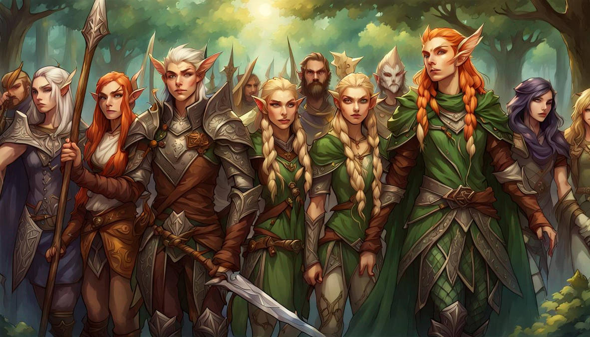 Elven Ranks Elven pride parade by elfdame on DeviantArt
