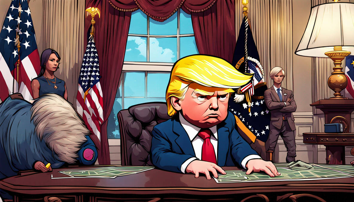 Donald Trump speaking to a crowd of famous cartoon by frank10290 on ...