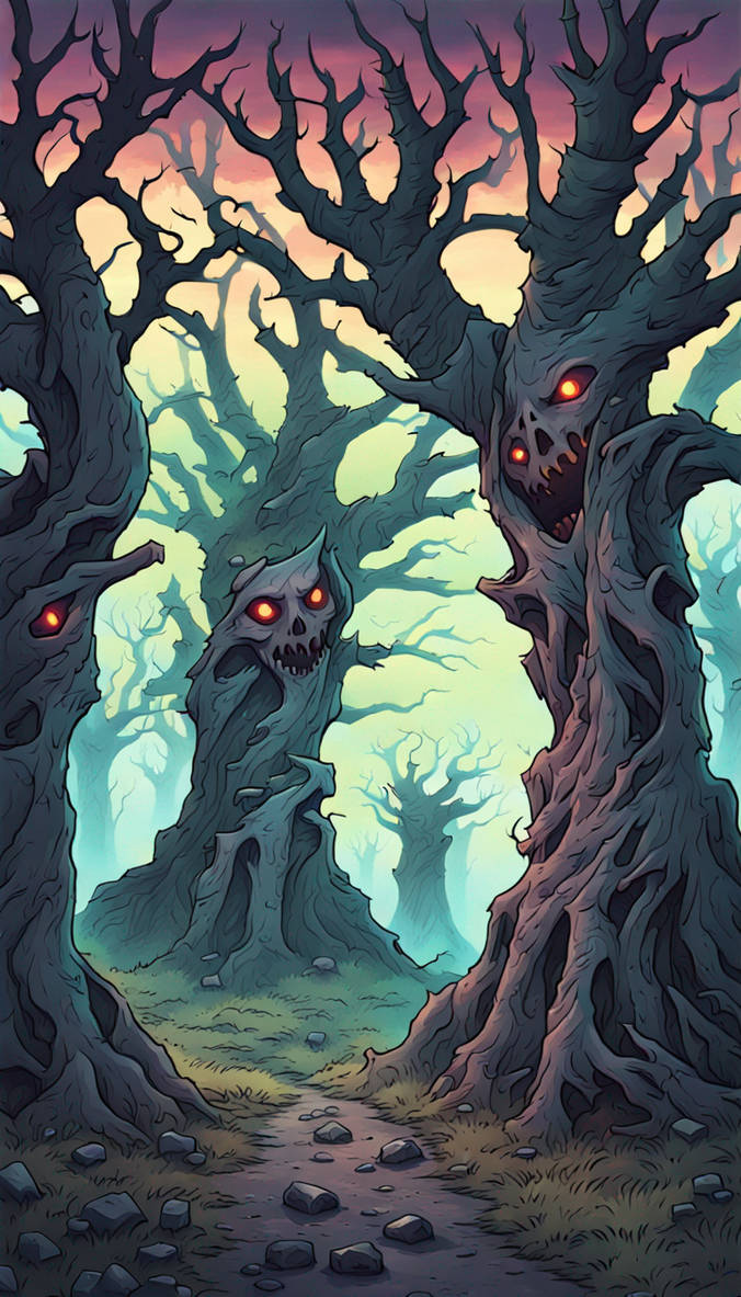 Ghastly ghoul tree henge by elfdame on DeviantArt