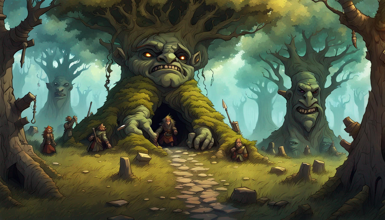 Trolls Tree troll tree Henge by elfdame on DeviantArt