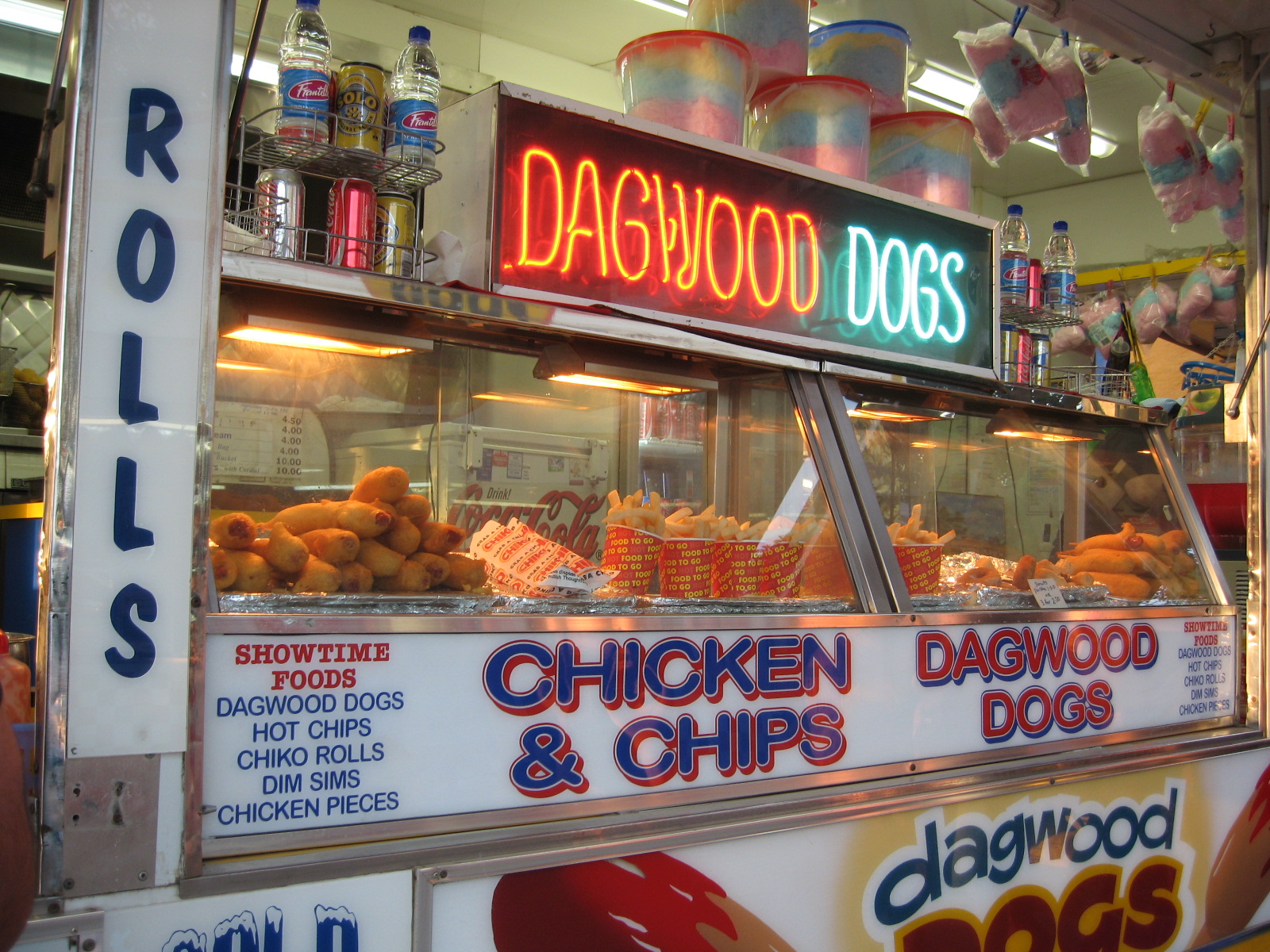 Dagwood Dogs at the carnival