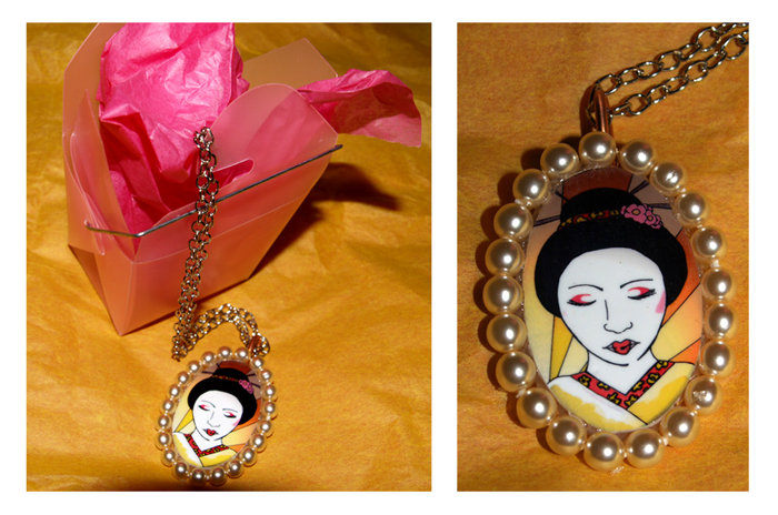 geisha 1 pendant