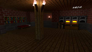 Minecraft interior render