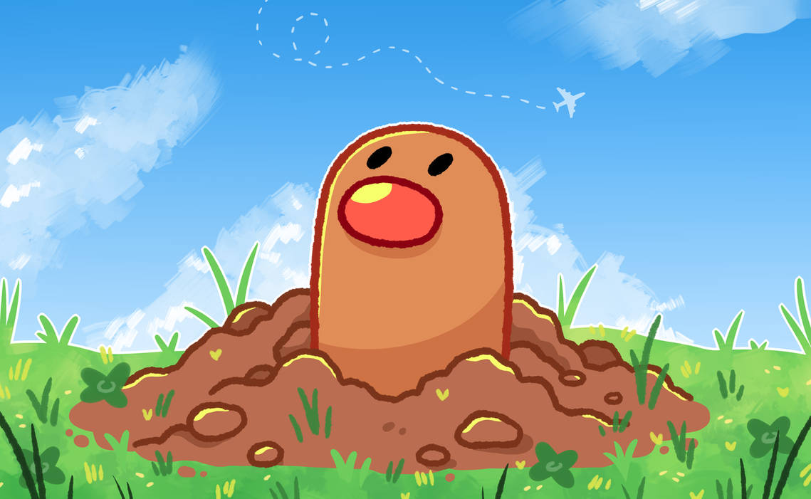 Diglett TCG Redraw by LexisSketches on DeviantArt