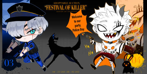 [CLOSED]ADOPTABLE AUCTION -  Festival of Killer2 -