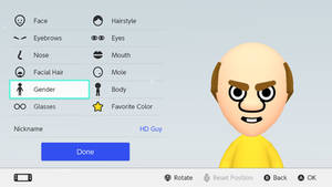 Hot Donut Guy In Mii Maker Nintendo Switch