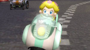 Baby Peach (Spring) In Mario Kart Wii