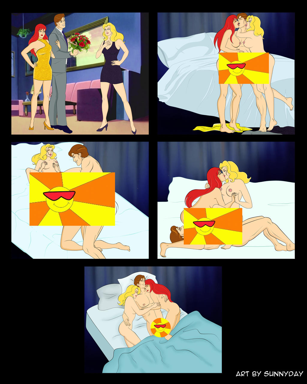 Polyamory Deviantart Commission Polyamory Of A Spider by sunnyday2000 on DeviantArt