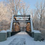 Snowy bridge