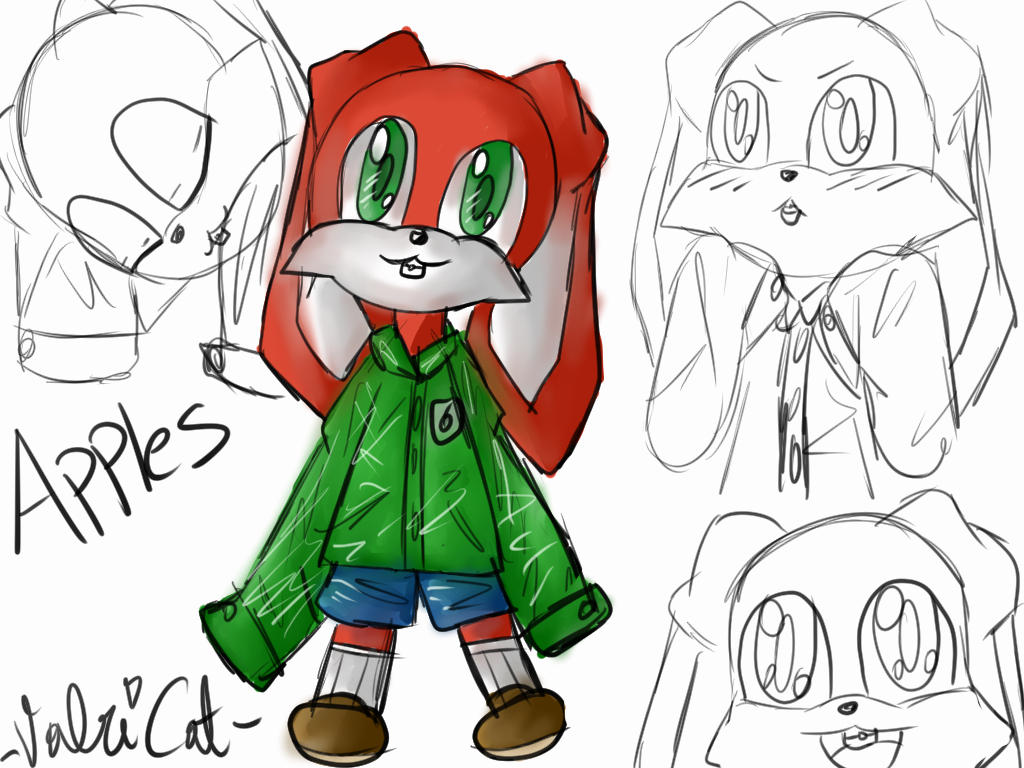 Apples the Rabbit Sonic oc by MaD4PLaiD on DeviantArt
