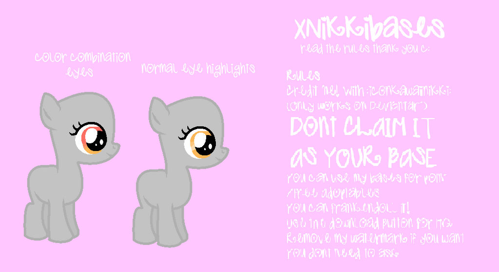 MLP Pony Base #009 Filly From the Side by xNikkiBases on DeviantArt