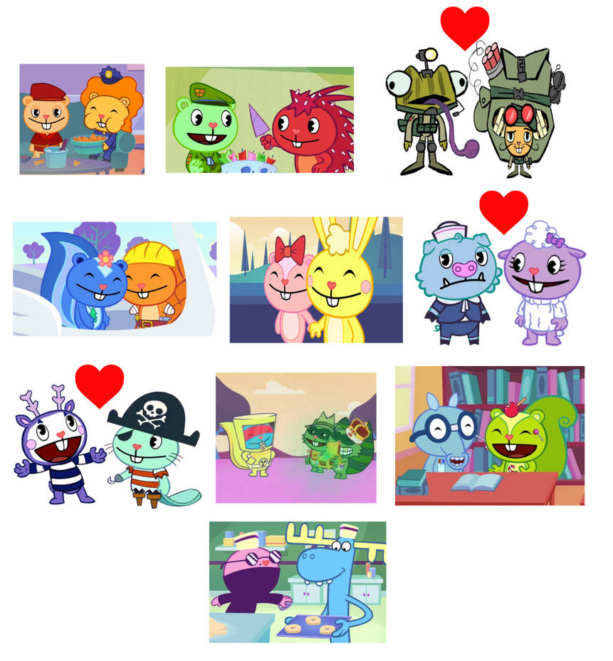 Happy Tree Matching My Favorite Happy Tree Friends Couples by hlaa14 on DeviantArt