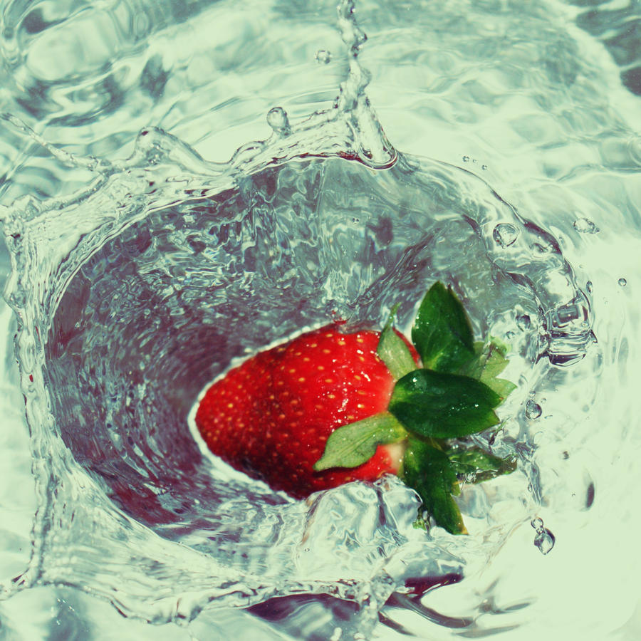 strawberry water