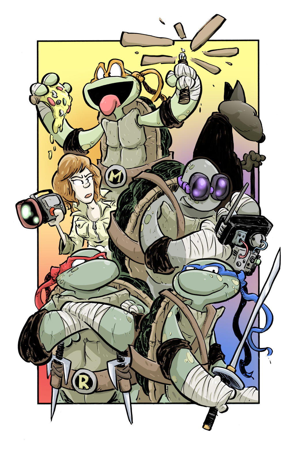 TMNT colored by BenBender on DeviantArt