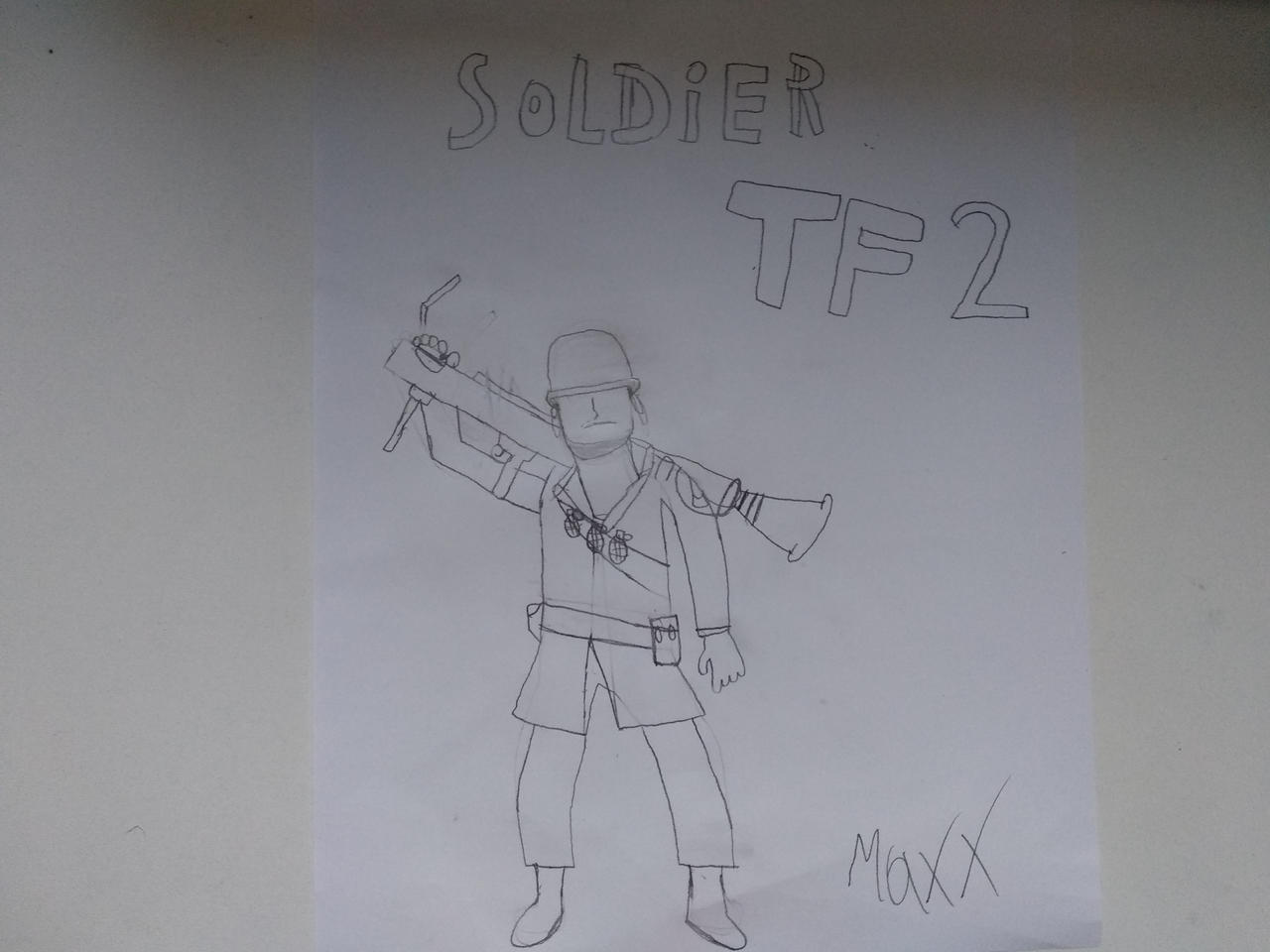 TF2 Soldier Drawing by MaxxtheOperator on DeviantArt