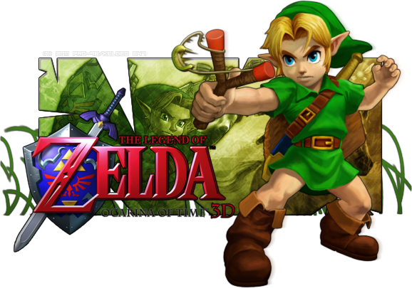 The Legend of Zelda: Ocarina of Time 3D logo by FirzeCrescent on DeviantArt